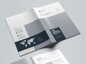 簡約大氣藍色科技公司軟件開發宣傳冊模板設計指南與素材獲取